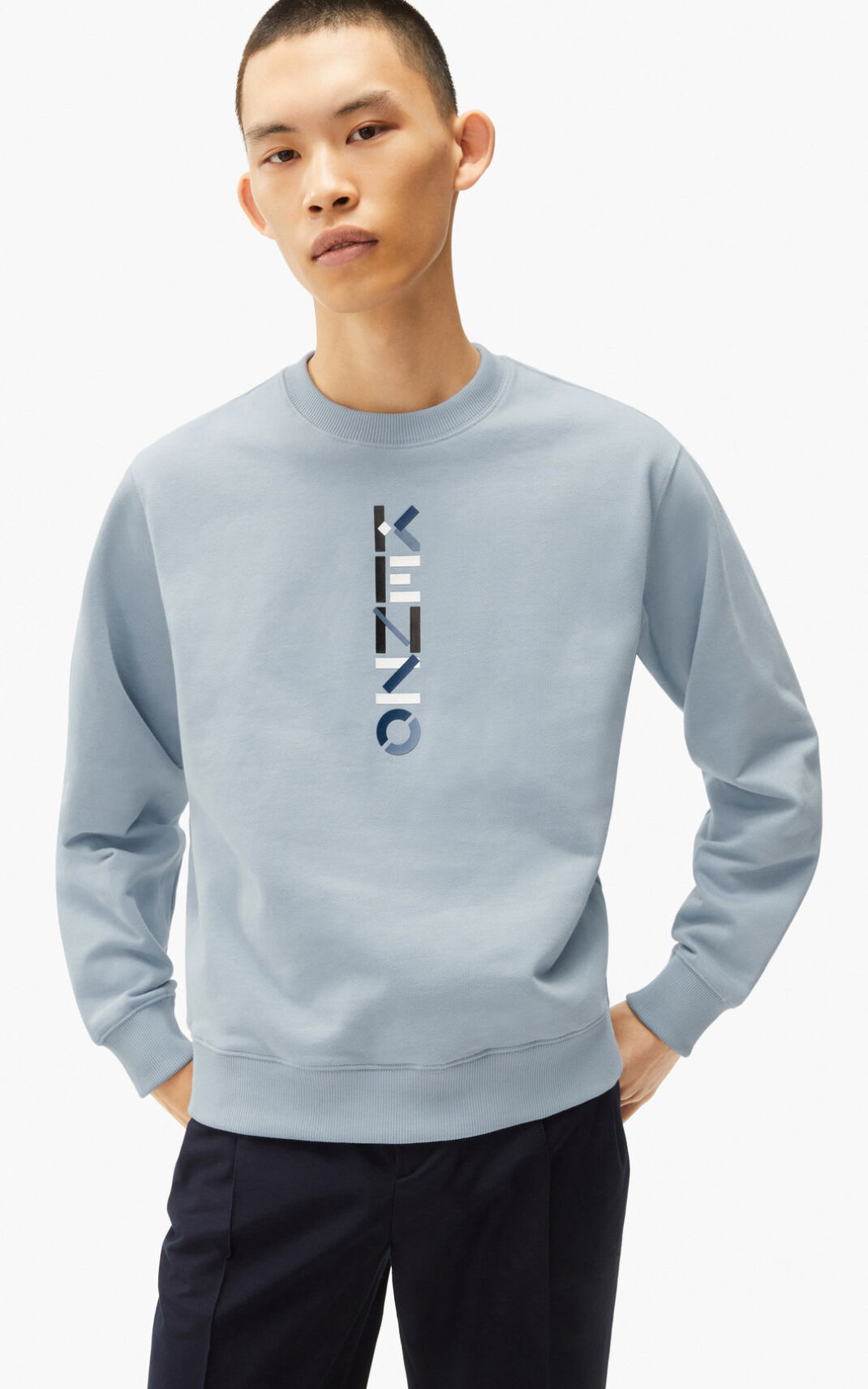 Kenzo The Winter Capsule Logo Moška Puloverji Siva SI-9714389